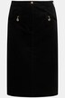 Jupe en velours Mony, ceinture confortable, poches zippées
