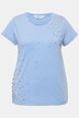 Camiseta, forma clásica, look vintage, strass