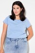 Camiseta, forma clásica, look vintage, strass