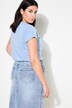 Camiseta, forma clásica, look vintage, strass