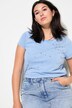 Camiseta, forma clásica, look vintage, strass