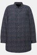 Overhemdblouse, boxy fit, splitter-print, lange mouwen