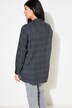 Overhemdblouse, boxy fit, splitter-print, lange mouwen