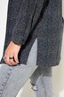 Overhemdblouse, boxy fit, splitter-print, lange mouwen
