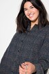 Overhemdblouse, boxy fit, splitter-print, lange mouwen