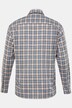 Boston Park ternet skjorte af hørmix, lange ærmer, buttondown-krave, comfort fit, op til str. 8XL