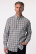 Boston Park ternet skjorte af hørmix, lange ærmer, buttondown-krave, comfort fit, op til str. 8XL