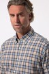 Boston Park ternet skjorte af hørmix, lange ærmer, buttondown-krave, comfort fit, op til str. 8XL