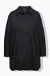 Camicia dal taglio oversize con collo alla coreana, maniche lunghe ed effetto paper touch