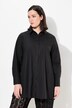 Camicia dal taglio oversize con collo alla coreana, maniche lunghe ed effetto paper touch