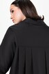 Camicia dal taglio oversize con collo alla coreana, maniche lunghe ed effetto paper touch