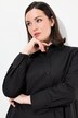 Camicia dal taglio oversize con collo alla coreana, maniche lunghe ed effetto paper touch