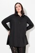 Camicia dal taglio oversize con collo alla coreana, maniche lunghe ed effetto paper touch