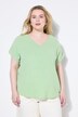 Skjorte, oversized, musselin, V-hals