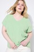 Skjorte, oversized, musselin, V-hals