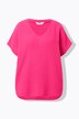 Skjorte, oversized, musselin, V-hals