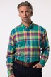 Boston Park ternet skjorte af hørmix, lange ærmer, buttondown-krave, comfort fit, op til str. 8XL