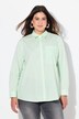 Blouse à rayures, ligne A, col de chemise et manches longues