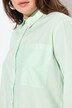 Blouse à rayures, ligne A, col de chemise et manches longues