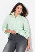 Blouse à rayures, ligne A, col de chemise et manches longues
