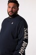 Maglia Men+ con taglio speciale per l'addome, stampa e maniche lunghe, disponibile fino alla tg. 8XL