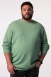 Maglia Men+ con taglio speciale per l'addome, texture a nido d'ape, scollo a girocollo e maniche lunghe, fino alla tg. 8XL