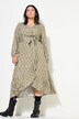 Maxi-jurk, A-lijn, print all-over, wikkellook