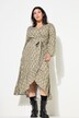 Maxi-jurk, A-lijn, print all-over, wikkellook