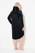 Robe d'intérieur en velours, matière recyclée, capuche et manches longues