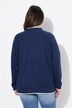 Chaqueta sport, mezcla de texturas, cuello estilo college, manga larga