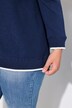 Chaqueta sport, mezcla de texturas, cuello estilo college, manga larga