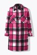 Veste-chemise à carreaux, poches à rabat et col chemise