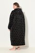 Loungewear-Poncho, plys, hætte, langærmet, lomme
