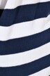 cardigan, rullekant, V-udskæring, striber, boxy