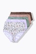 Culottes maxi, lot de 5, 1x imprimé cachemire/ 4x uni