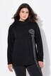 Sweatshirt, bloemen, opstaande kraag, lange mouwen