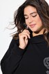Sweatshirt, bloemen, opstaande kraag, lange mouwen