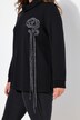 Sweatshirt, bloemen, opstaande kraag, lange mouwen