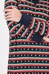 Camisón, rayas de corazón, cuello redondo, manga larga, algodón orgánico
