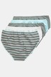 Culottes midi, lot de 5, rayures/couleur unie