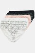 Culottes midi, lot de 5, imprimé graphique/couleur unie