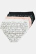 Culottes midi, lot de 5, imprimé graphique/couleur unie