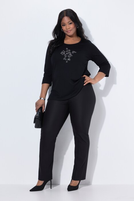 Stretch Fit Straight Leg Pants