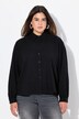 Košilová halenka, oversize, límeček, dlouhé rukávy