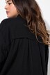 Košilová halenka, oversize, límeček, dlouhé rukávy