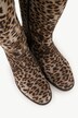 Overknee-Stiefel, XL-Schaft, Leomuster, Zipper, Weite H