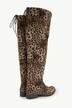 Overknee-Stiefel, XL-Schaft, Leomuster, Zipper, Weite H