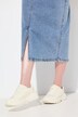 Eco Cotton Elastic Waist Denim Skirt