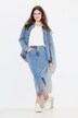 Eco Cotton Elastic Waist Denim Skirt