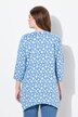 Chemise, ourlet en pointes, col en V, manches 3/4, coton biologique